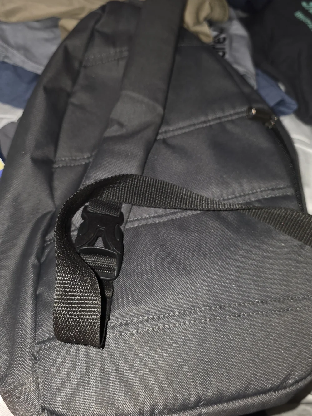 Carhartt Gray Sling Bag with Yellow Patch Logo